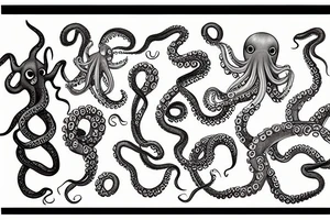 octopus with mashinegun tattoo idea