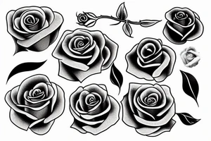 Rose and ciggarette tattoo idea