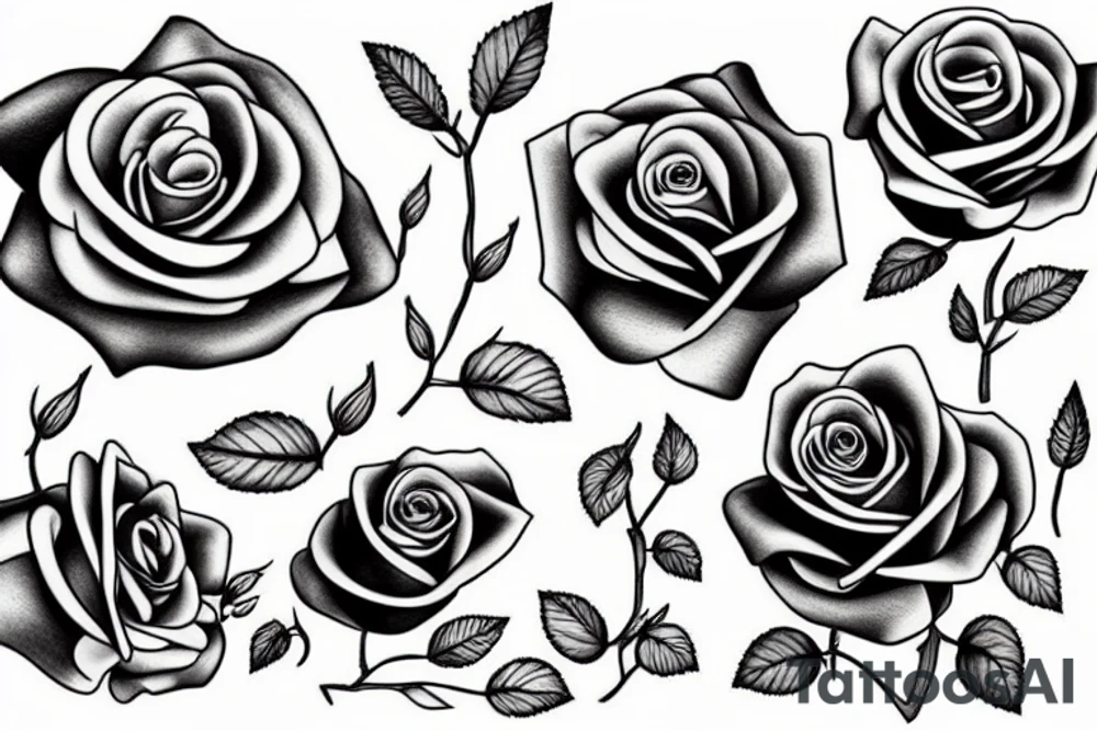 Rose and ciggarette tattoo idea