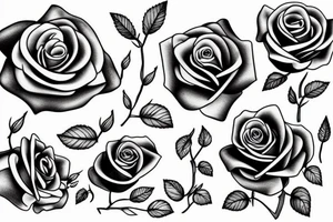 Rose and ciggarette tattoo idea