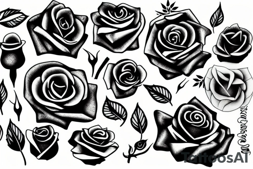 Rose and cigarette tattoo idea