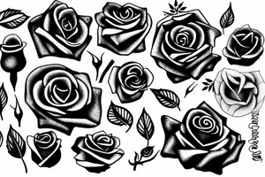 Rose and cigarette tattoo idea