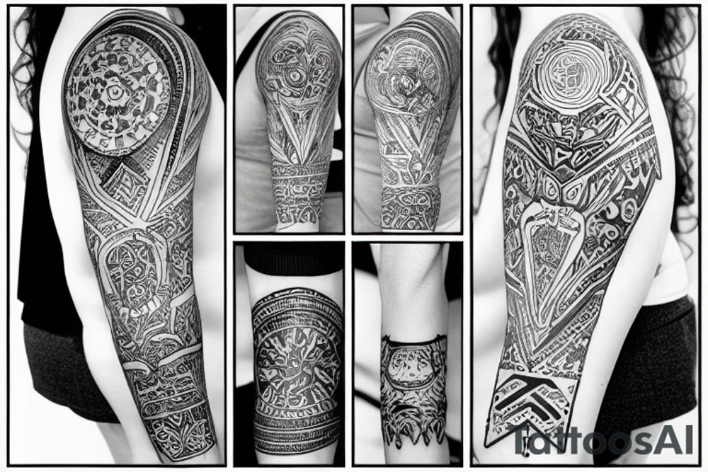 Череп и ворон tattoo idea