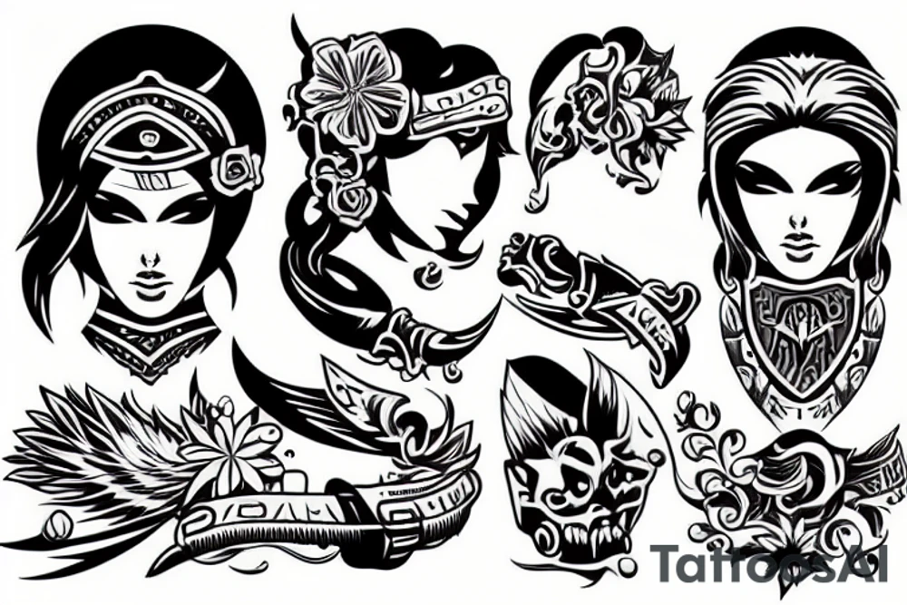 Rome fighter tattoo idea