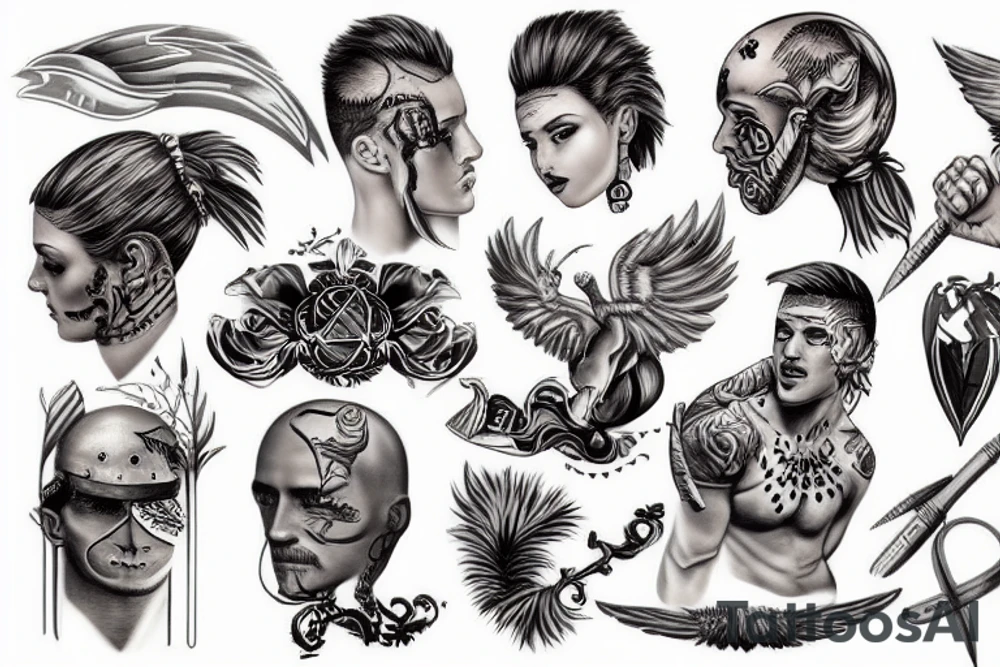 Rome fighter tattoo idea