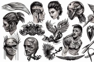 Rome fighter tattoo idea