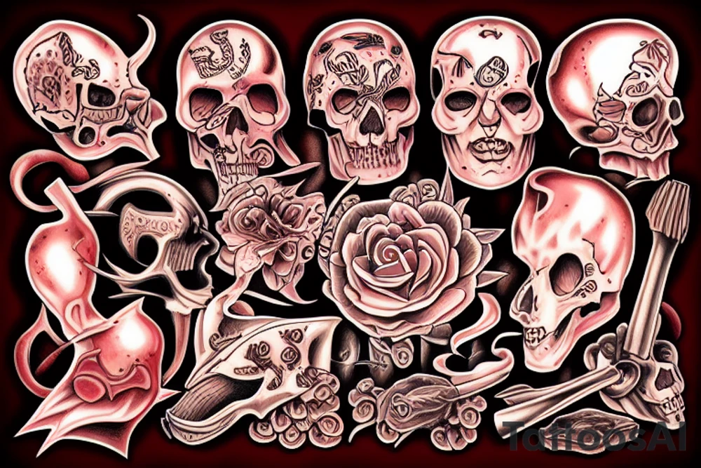Brutal meat tattoo idea
