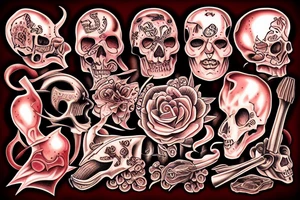Brutal meat tattoo idea