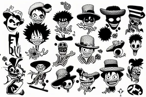 pepe luffy tattoo idea