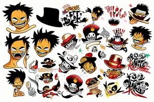 pepe luffy tattoo idea
