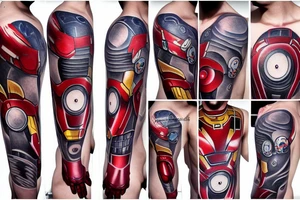 iron man tattoo idea