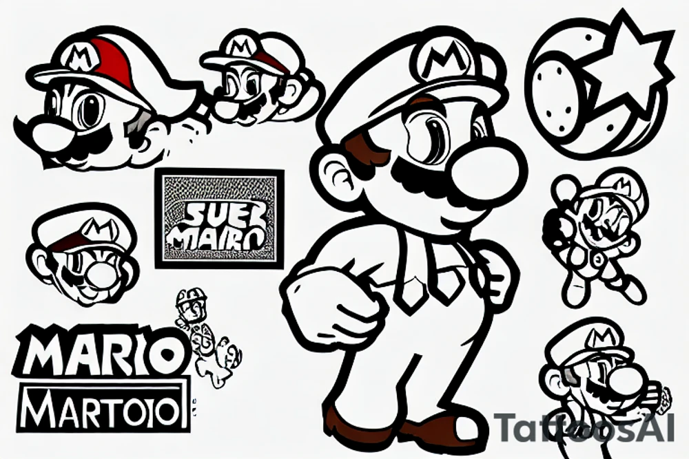 super mario tattoo idea