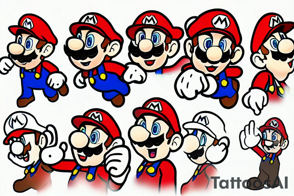 super mario tattoo idea
