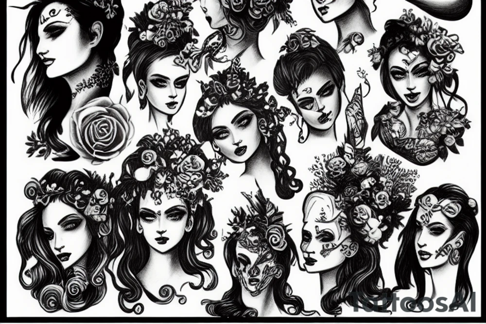 Dionysos, godlike, humankind tattoo idea