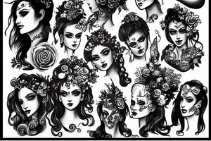 Dionysos, godlike, humankind tattoo idea