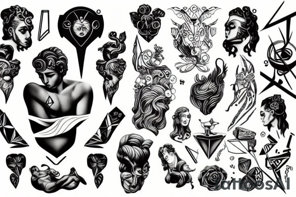 Dionysos, godlike, humankind tattoo idea