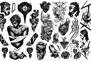 Dionysos, godlike, humankind tattoo idea
