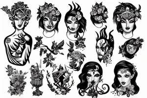 Dionysos, godlike, humankind tattoo idea