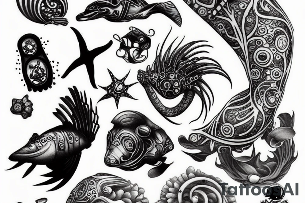 Underwater tattoo idea