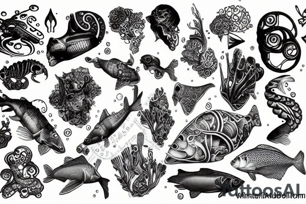 Underwater tattoo idea