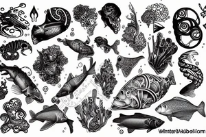 Underwater tattoo idea
