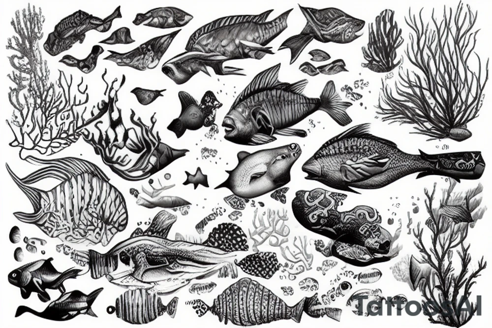 Underwater tattoo idea
