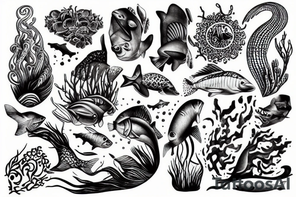 Underwater tattoo idea