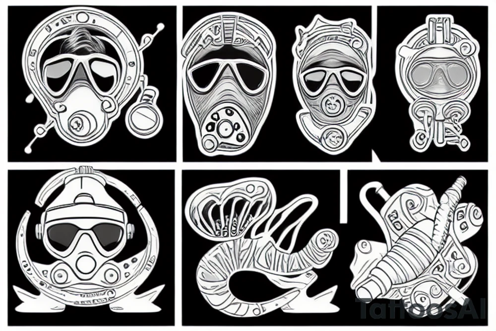 Diver tattoo idea