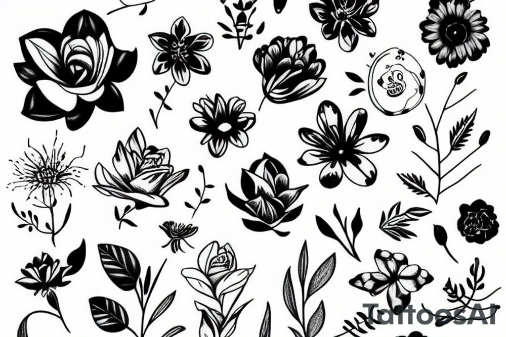 flower tattoo idea