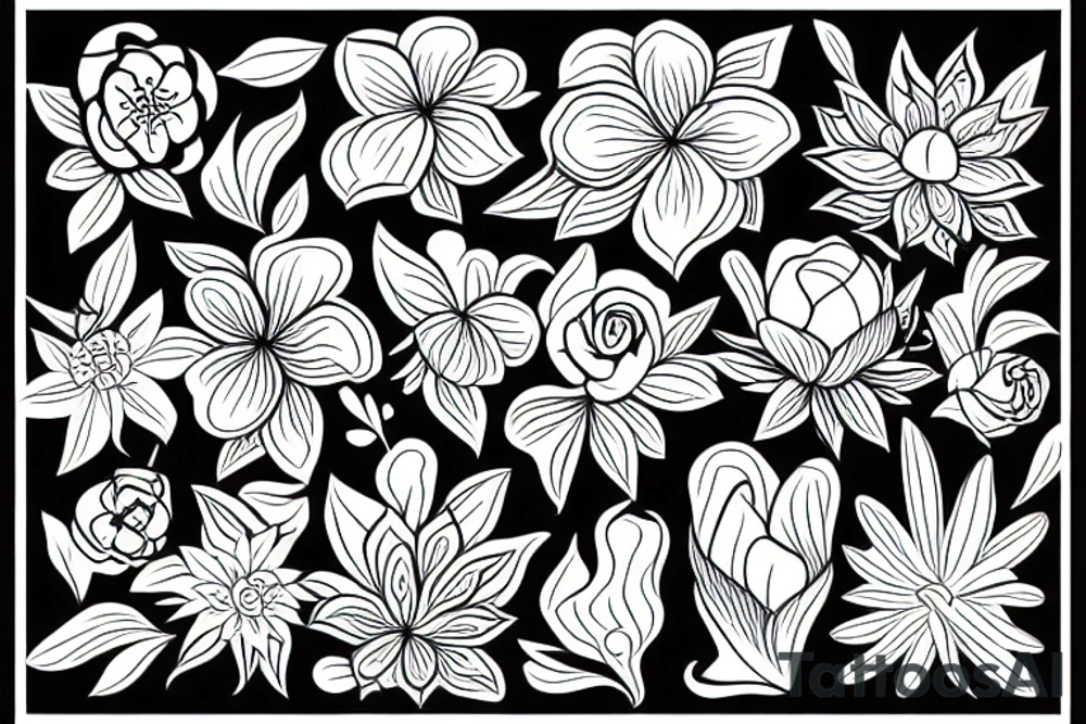 flower tattoo idea