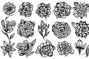 flower tattoo idea