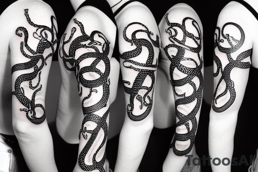 a medical snake tattoo idea