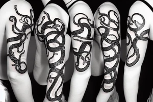 a medical snake tattoo idea