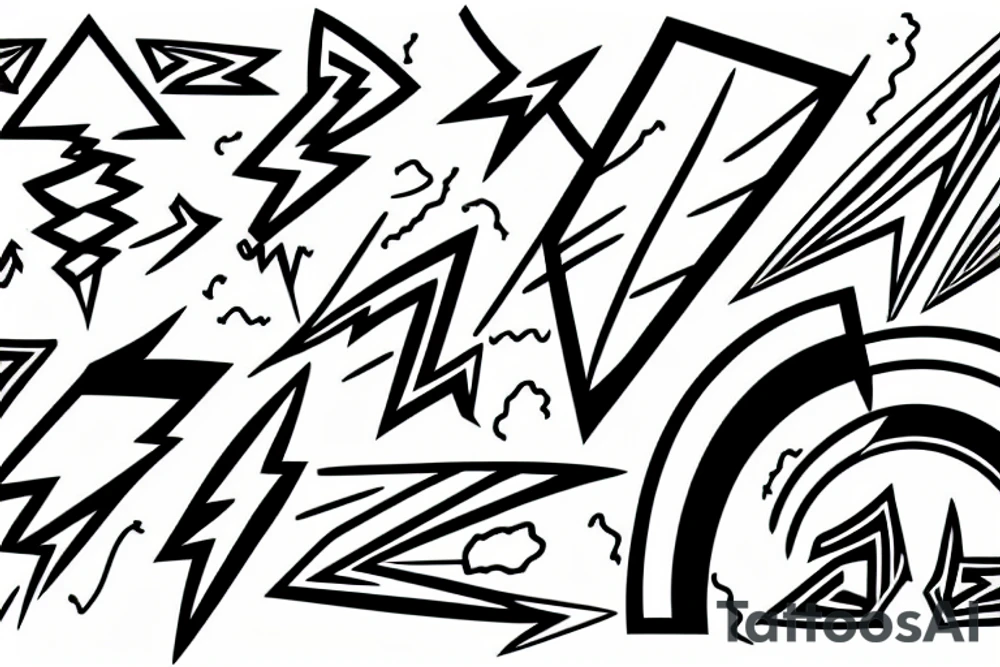 lightning bolt tattoo idea