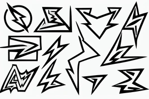 lightning bolt tattoo idea