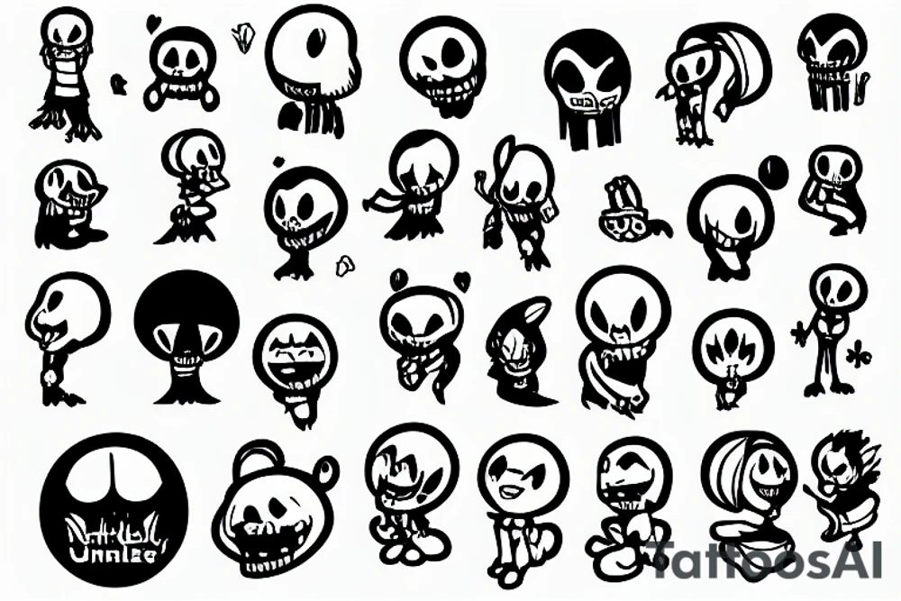 the main character undertale tattoo idea