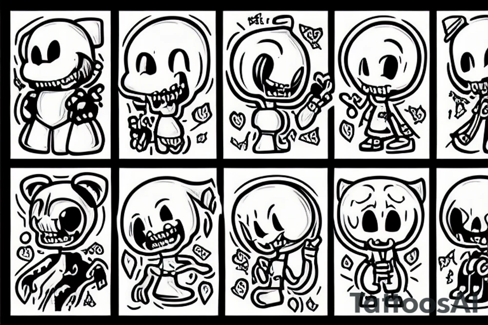 the main character undertale tattoo idea
