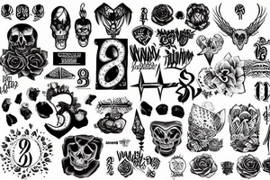 number 92 tattoo idea