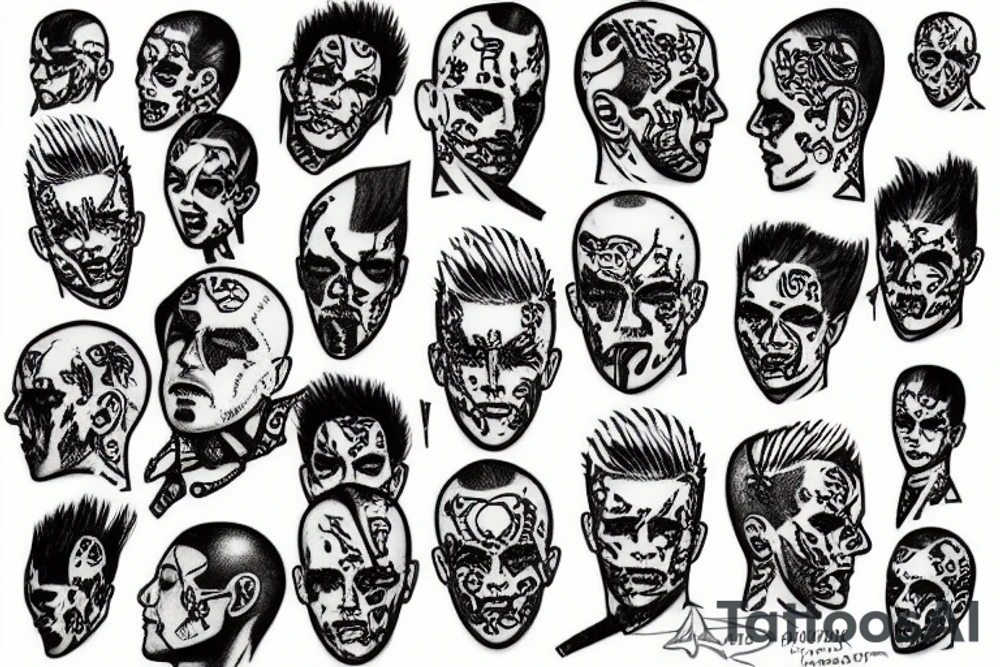 Punkrock Skinhead Anarchy tattoo idea