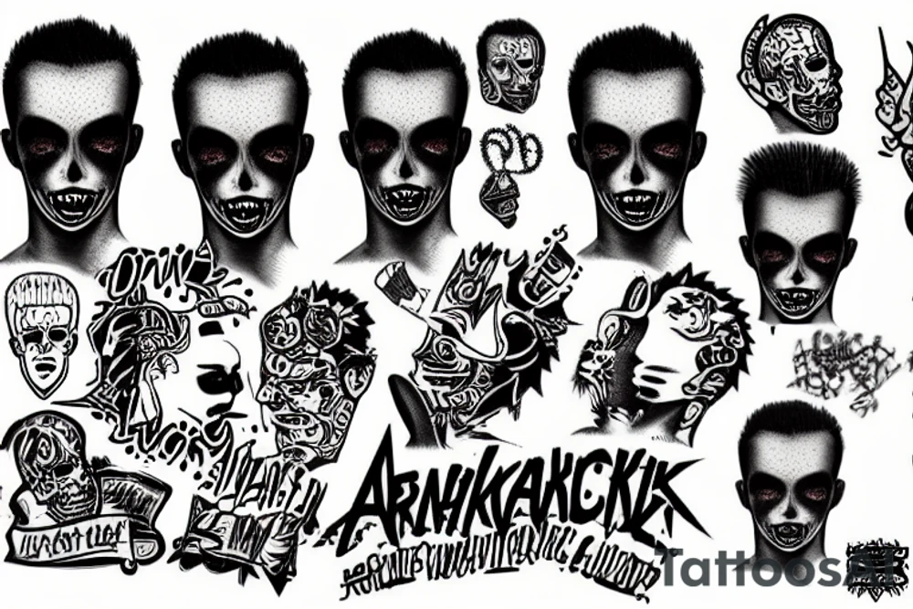 Punkrock Skinhead Anarchy tattoo idea