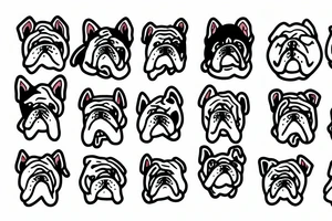 bulldog with katana tattoo idea