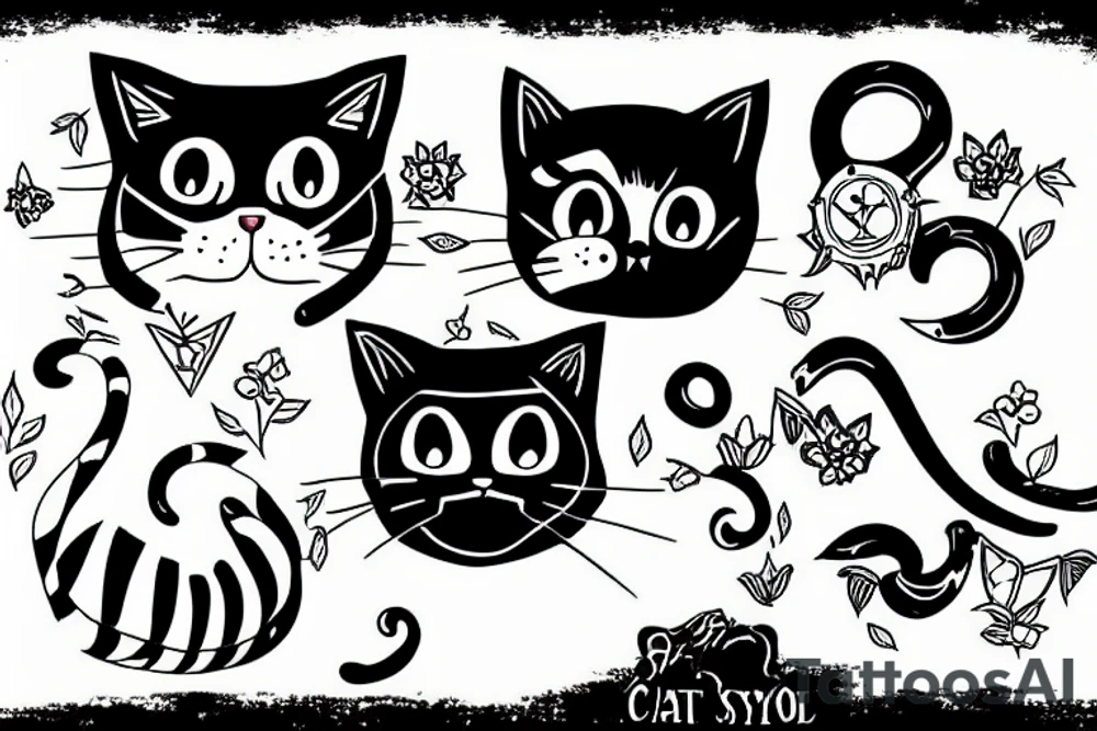 Cat with laptop tattoo idea