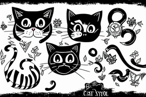 Cat with laptop tattoo idea