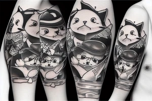 Fat cat tattoo idea