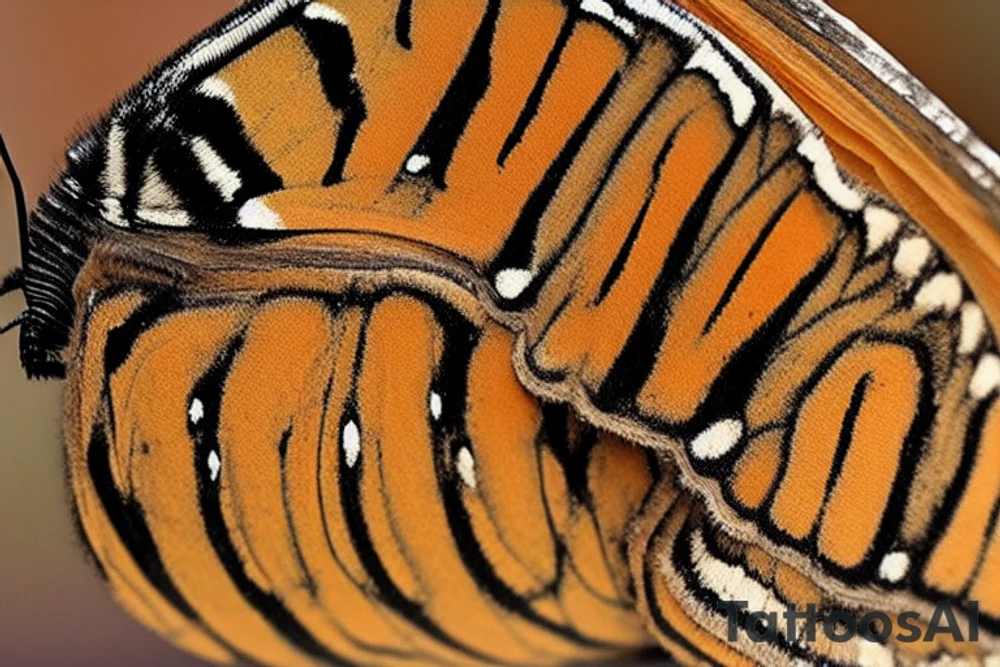 The caterpillar is a prisoner to the streets that conceived it
Its only job is to eat or consume everything around it
In order to protect itself from this mad city
While consuming its environment
The caterpillar begins to notice ways to survive
One thing it noticed is how much the world shuns him
But praises the butterfly
The butterfly represents the talent, the thoughtfulness
And the beauty within the caterpillar
But having a harsh outlook on life
The caterpillar sees the butterfly as weak
And figures out a way to pimp it to his own benefits
Already surrounded by this mad city
The caterpillar goes to work on the cocoon
Which institutionalizes him
He can no longer see past his own thoughts
He's trapped
When trapped inside these walls certain ideas take root, such as
Going home, and bringing back new concepts to this mad city
The result?
Wings begin to emerge, breaking the cycle of feeling stagnant
Finally free, the butterfly sheds light on situations
That the caterpillar never considered, ending the internal struggle
Although the butterfly and caterpillar are completely different
They are one and the same tattoo idea