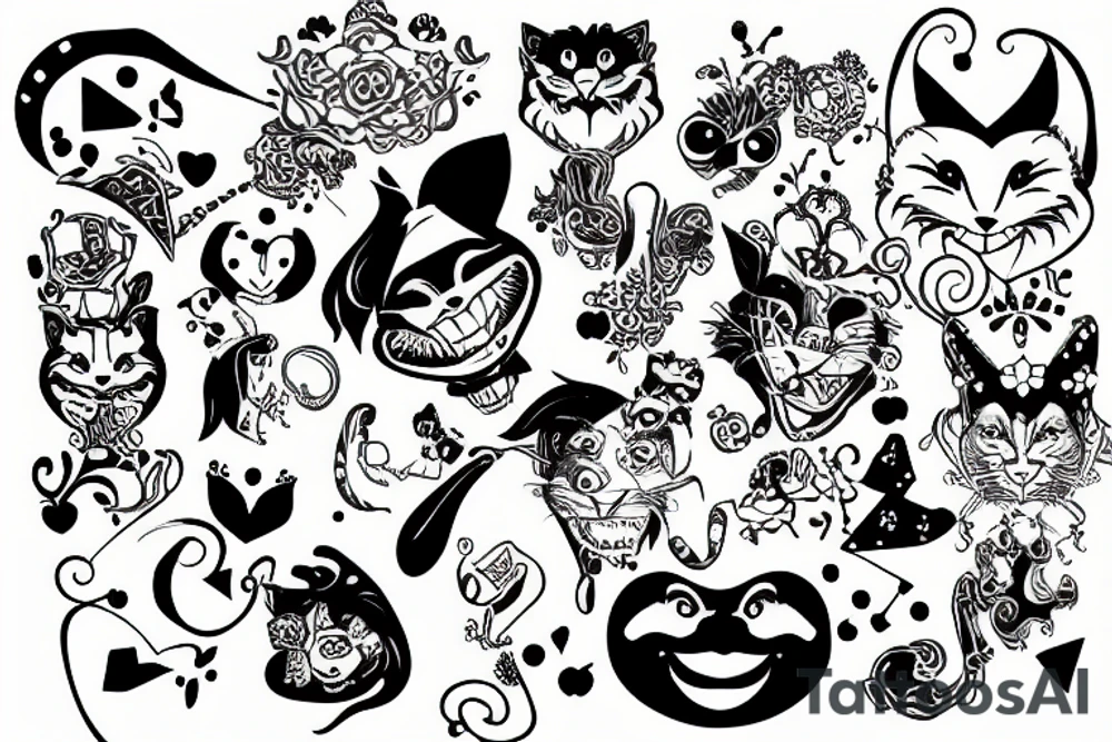 Cheshire's smile from Alice in Wonderland tattoo idea