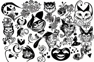 Cheshire's smile from Alice in Wonderland tattoo idea