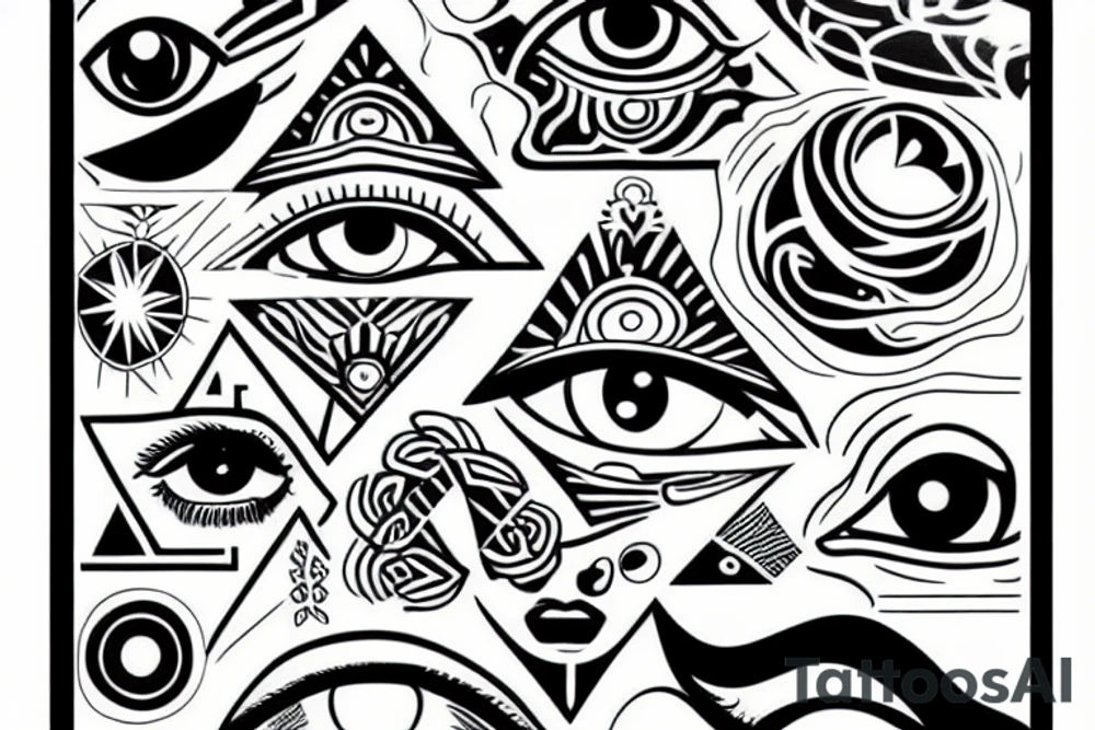 all-seeing eye tattoo idea