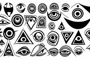 all seeing eye in the air tattoo idea