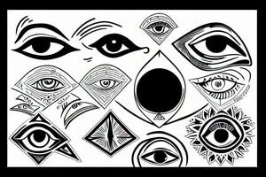 all-seeing eye on the pyramid tattoo idea